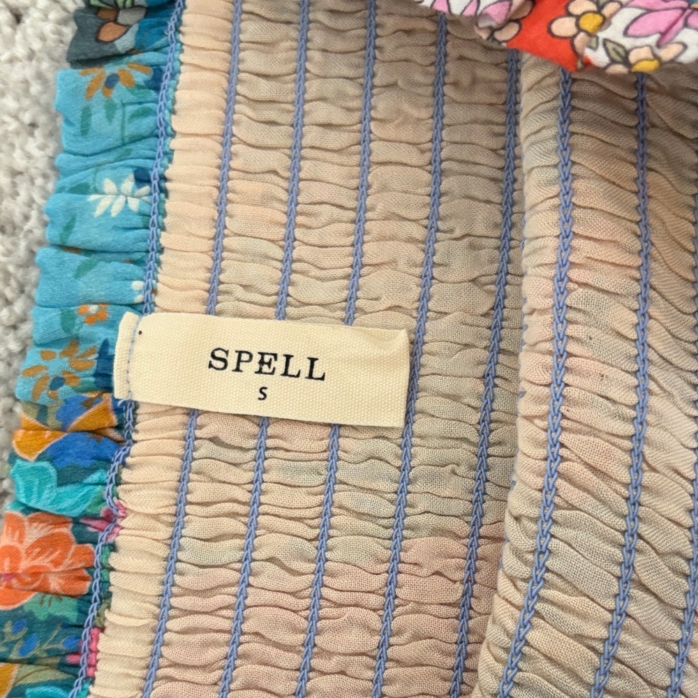 Spell Multicolor Bohemian Mini Skirt - Picture 2 of 3